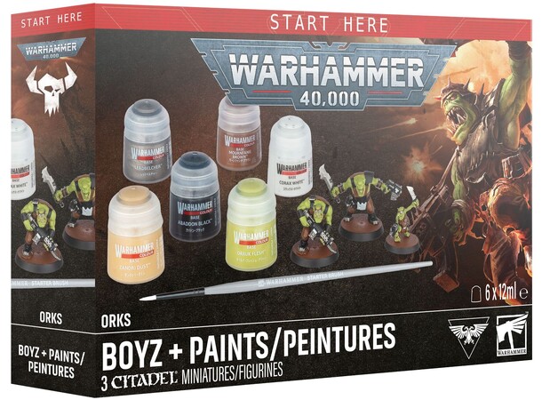Orks Boyz + Paints Warhammer 40K 