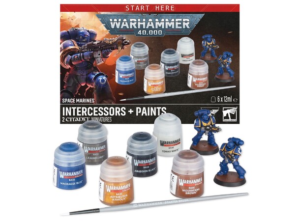 Space Marines Intercessors + Paints Warhammer 40K 