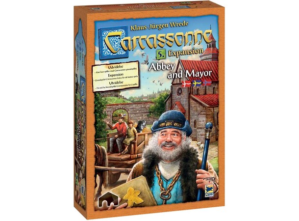 Carcassonne 5 Abbey & Mayor Expansion Expansion till Carcassonne 