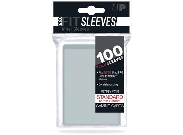 Innersleeves Pro-Fit Klar x100 64x89 Ultra-Pro Kortskydd/DeckProtect 