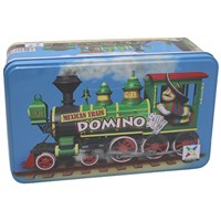 Mexican Train Domino Metall Brettspill Norsk utgave