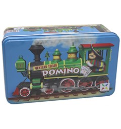 Mexican Train Domino Metall Brettspill Norsk utgave
