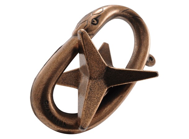 Cast Puzzle 3/6 Star Hjärngympa i metall Svårighetsgrad 3/6 