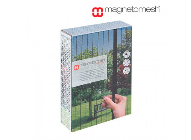 Insekts-/myggnät dörr Magnet 209x99cm Delad i 2 så att du kan gå in och ut 