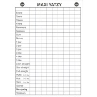 Maxi Yatzy Blokk uten terninger Norsk 