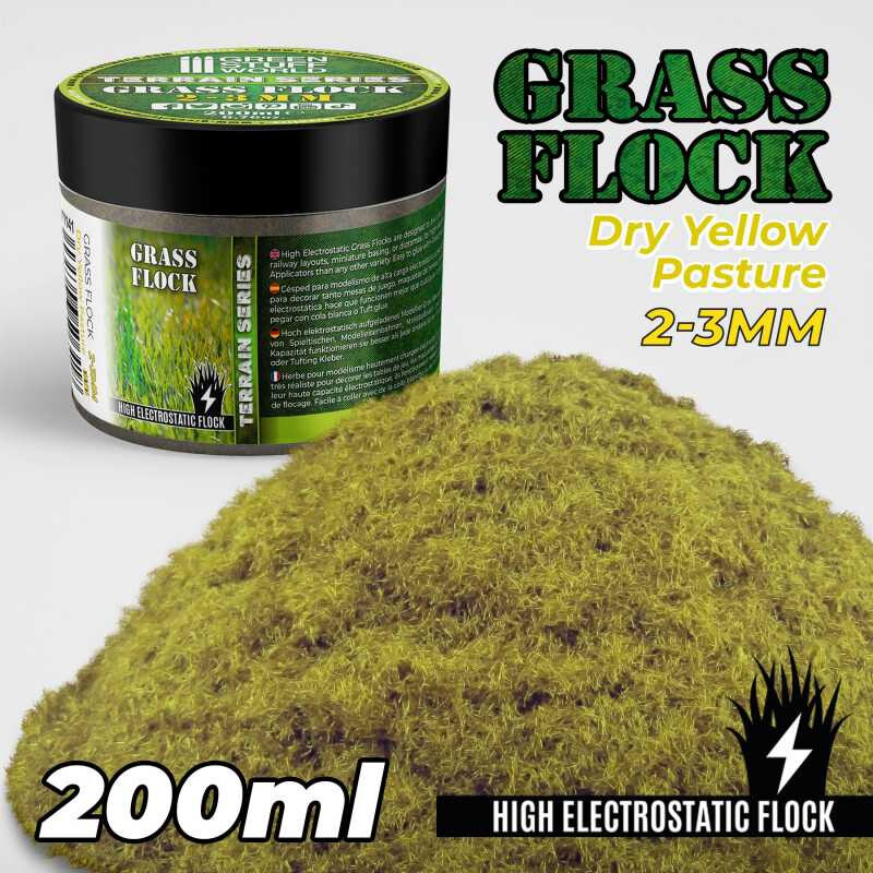 Static Grass Dry Yellow 2-3mm 200ml Green Stuff World