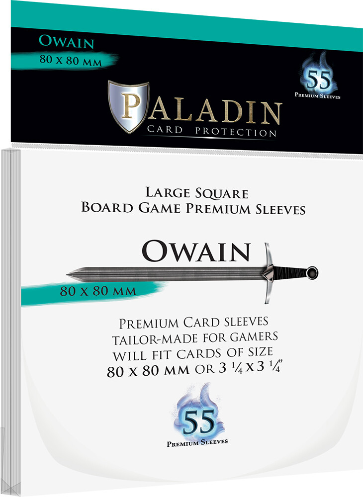 Brädspel Kortskydd 55 st 80x80 Paladin Owain Large Square