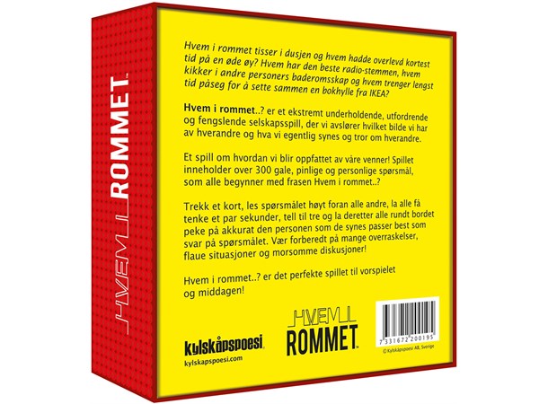 Hvem i rommet Kortspill 