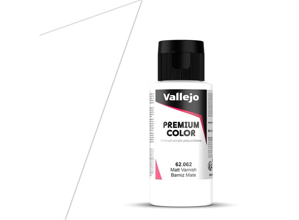 Vallejo Premium Varnish Matt 60ml Premium Airbrush Color - Klarlakk 
