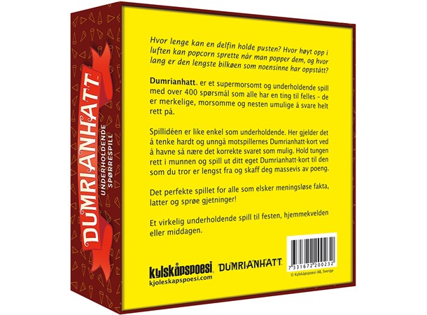 Dumrianhatt Kortspill Hvem er helt ute på bærtur? 