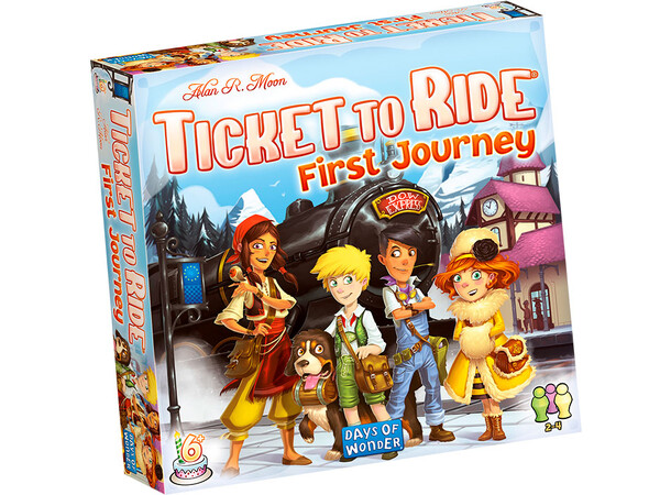 Ticket to Ride First Journey Brädspel Svensk utgåva - Europakarta 
