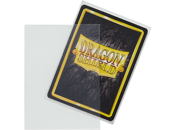 Sleeves Matte Clear x100 - 63x88 m/box Dragon Shield Kortskydd m/deckbox 