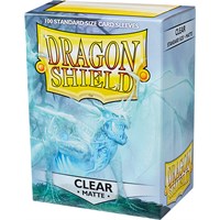 Sleeves Matte Clear x100 - 63x88 m/box Dragon Shield Kortskydd m/deckbox
