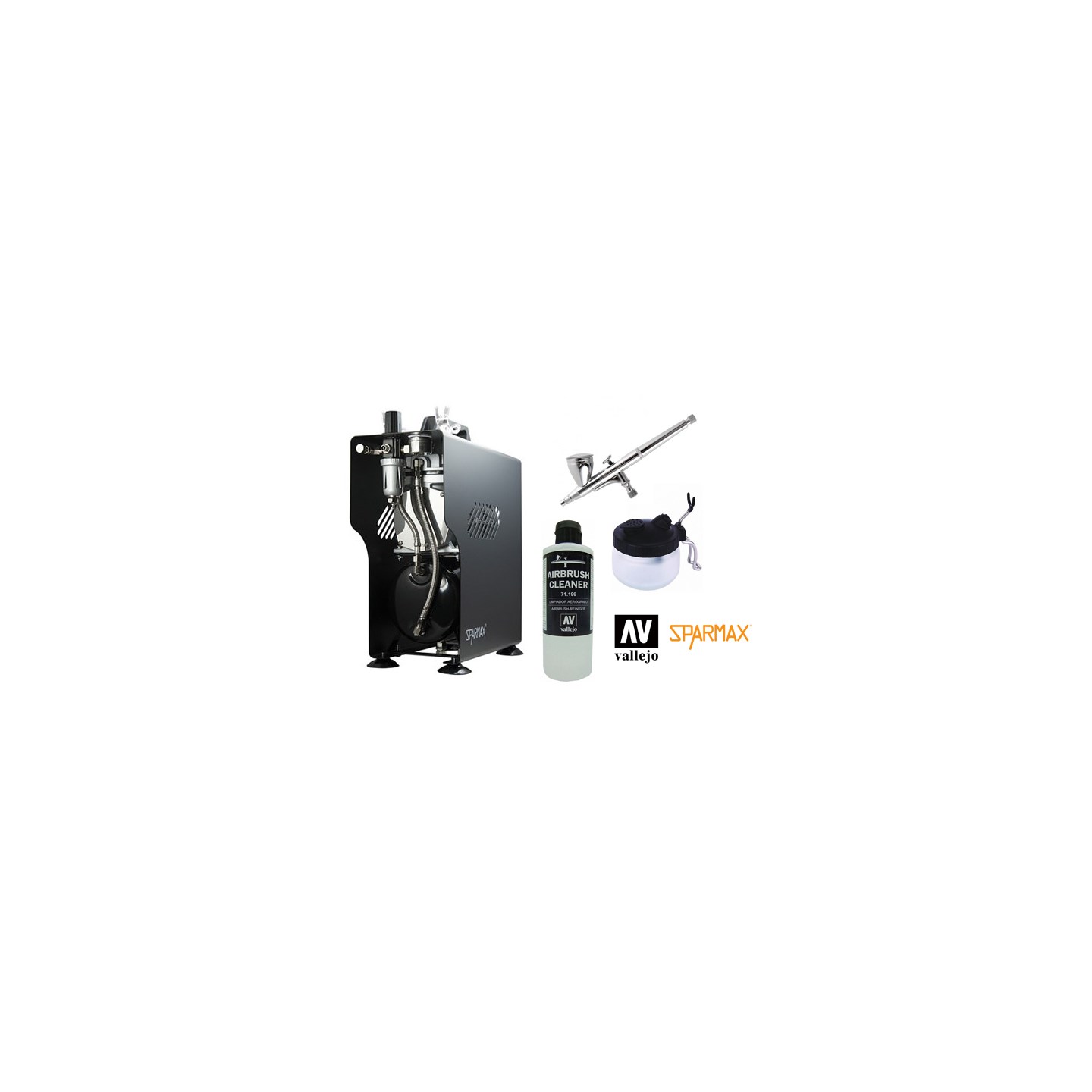 Airbrush Startpaket HOBBY - Komplett Allt du behöver för att komma igång