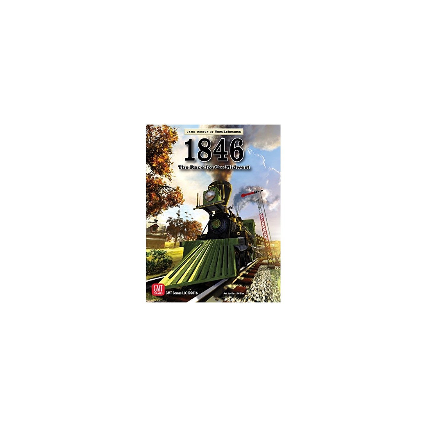 1846 The Race for the Midwest Brädspel Second Printing