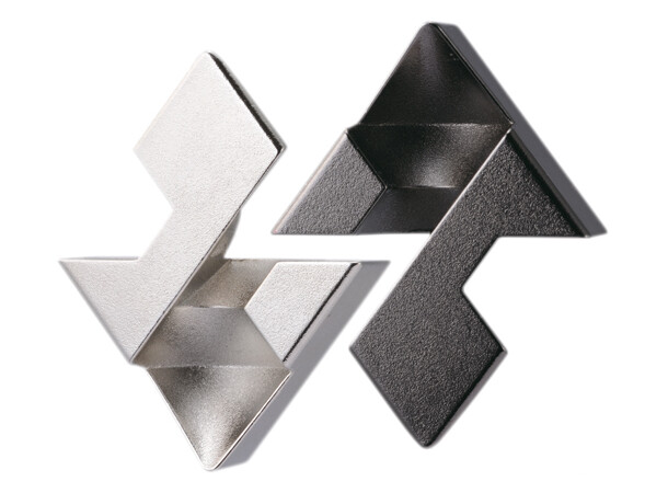 Cast Puzzle 1/6 Diamond metall Vanskelighetsgrad 1/6 Hjernetrim 