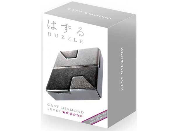 Cast Puzzle 1/6 Diamond metall Vanskelighetsgrad 1/6 Hjernetrim 