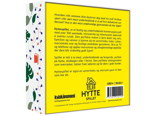 Hyttespillet Kortspill Koselig samtale i hyggelig selskap 