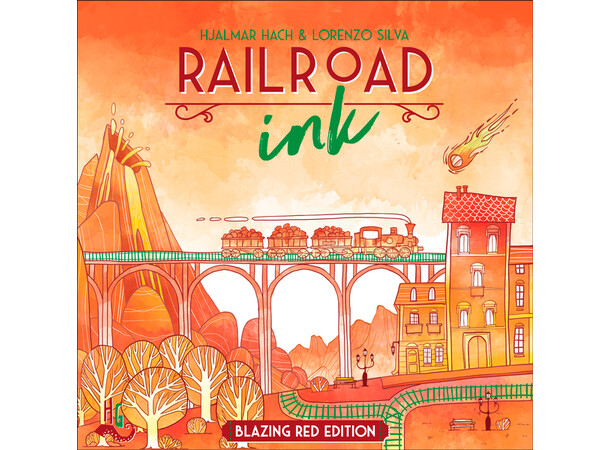 Railroad Ink Blazing Red Ed Brädspel 