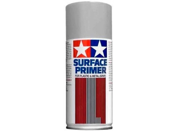 Tamiya Fine Surface Primer L Light Gray 180ml Spray Can Plastic/Metal 