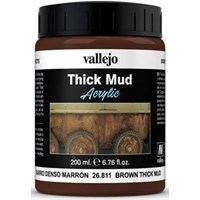 Vallejo Texture Brown Mud 200ml Thick Mud Texture Acrylic