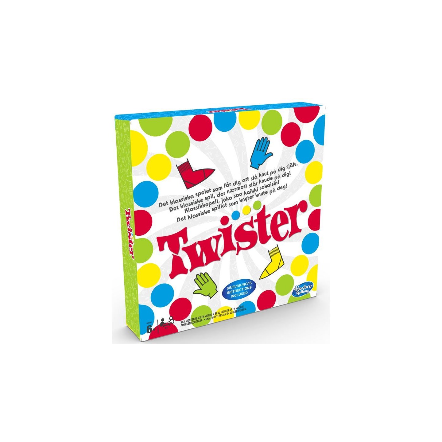 Twister Aktivitetsspill Brädspel Svensk utgåva