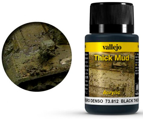 Vallejo Mud Thick Mud Black - 40ml