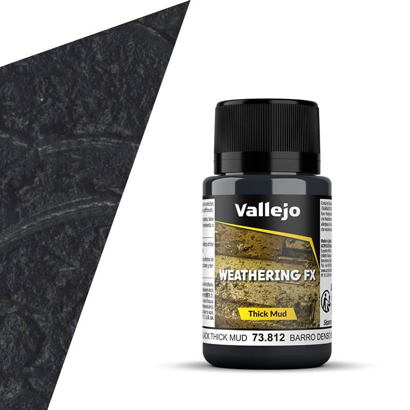 Vallejo Mud Thick Mud Black - 40ml