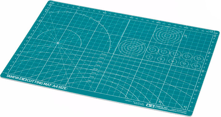 Cutting Mat - A4 22x32cm - Grön Tamiya Skärmatta