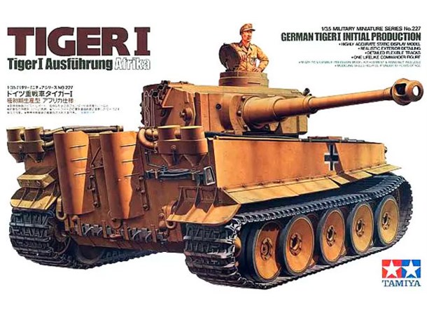 German Tiger I Initial Production Tamiya 1:35 Byggsats 