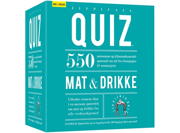 Jippijaja Quiz Mat & Drikke Kortspill 