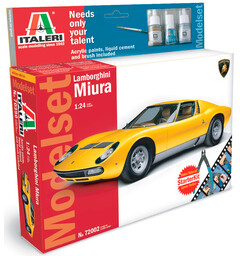 Lamborghini Miura Starter Set Italeri 1:24 Byggsats