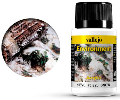 Vallejo Environment Snow - 40ml Weathering Effects - Acrylic