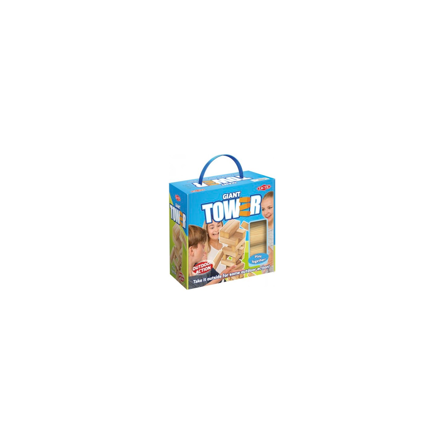 Giant Tower Utomhusspel Jenga 43 cm Stor Jenga