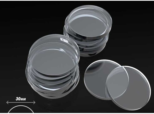 Akrylbaser Rund 30mm (20 st) 30mm Flight base 
