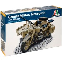 BMW R75 German Military Motorcycle Italeri 1:9 Byggsats