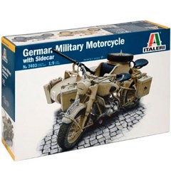 BMW R75 German Military Motorcycle Italeri 1:9 Byggsats