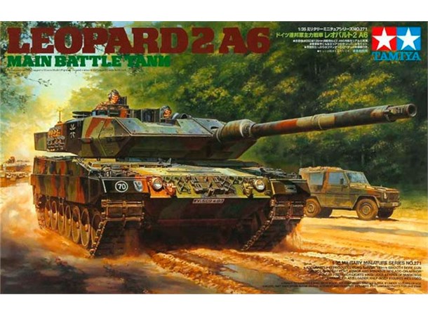 Leopard 2 A6 Main Battle Tank Tamiya 1:35 Byggsats 