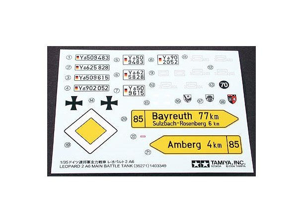 Leopard 2 A6 Main Battle Tank Tamiya 1:35 Byggsats 