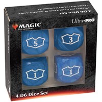 Magic Loyalty Dice 4 D6 Dice Set Blue 