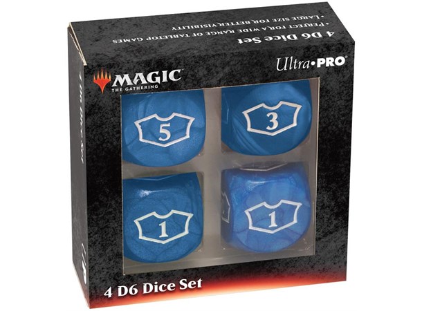 Magic Loyalty Dice 4 D6 Dice Set Blue 