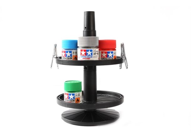 Tamiya Paint Jar Stand m/ 4 Alligator Clips 