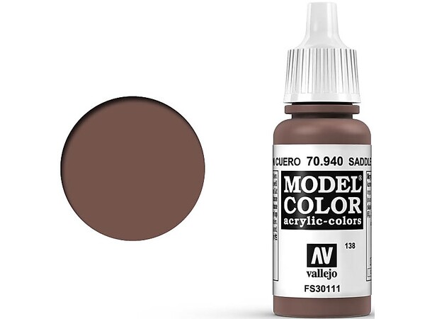 Vallejo Model Color Saddle Brown 17ml 
