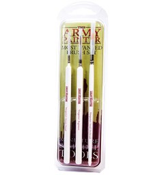 Wargamer Most Wanted Brush Set 3x Pensel Small, Insane Detail 5/0, Regiment 2/0