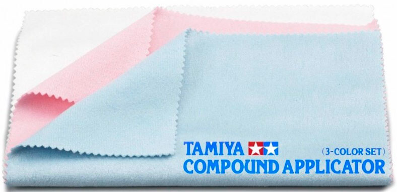 Tamiya Compound Applicator - 3 Color Set Speciell polerduk - utan sömmar