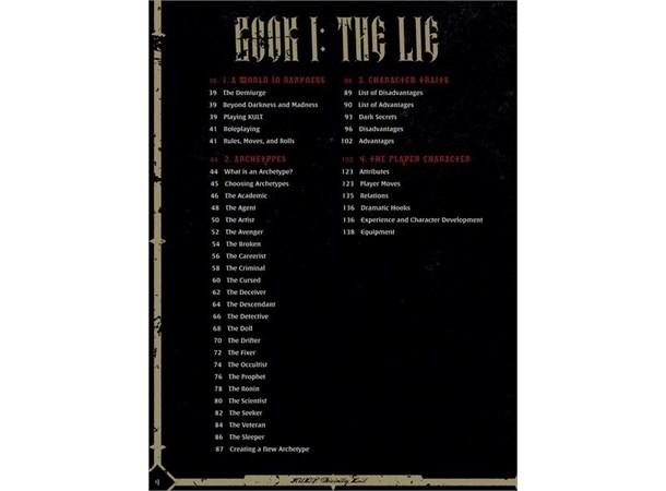 Kult RPG Core Rules Divinity Lost - 4th Edition - Regelbok 
