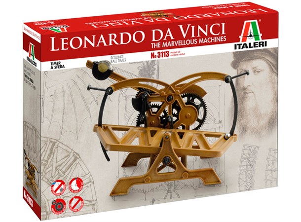 Leonardo Da Vinci Rolling Ball Timer Italeri Byggsats 