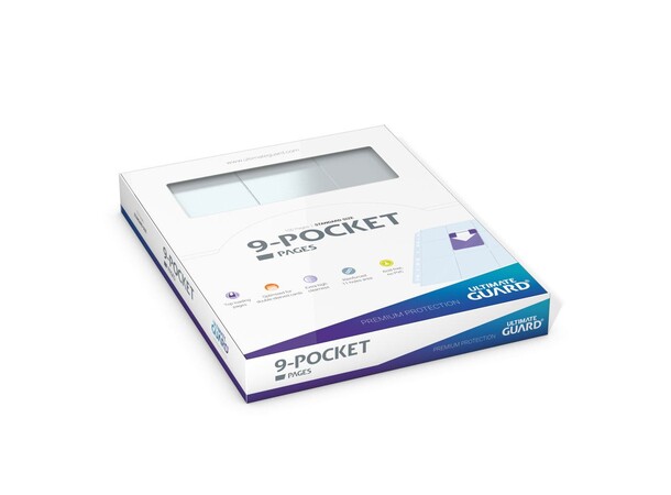 Pages 9-pocket x100 Klar Ultimate Guard Plastfickor 
