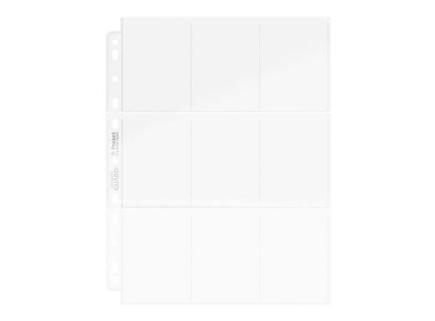Pages 9-pocket x100 Klar Ultimate Guard Plastfickor 