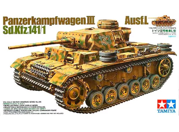 Panzerkampfwagen III Ausf.L Sd.Kfz141/1 Tamiya 1:35 Byggsats 